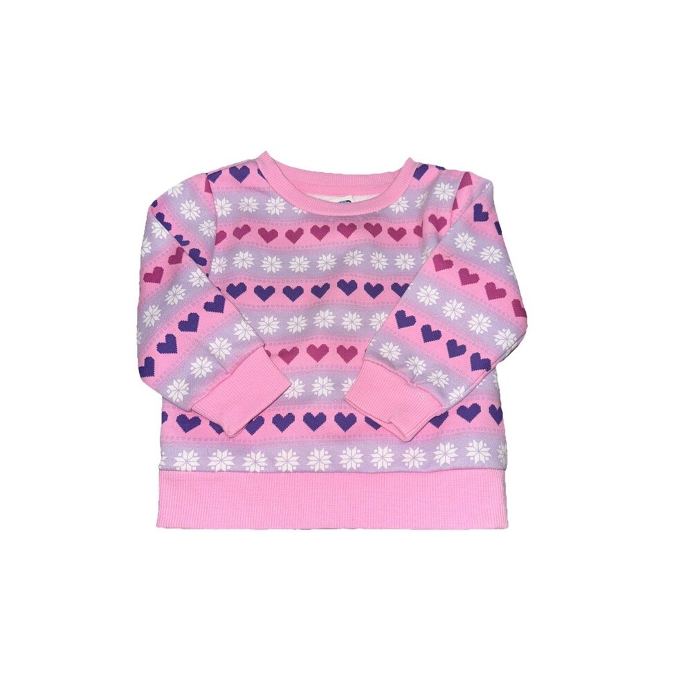 falls creek girls fleece crew sweater 12M